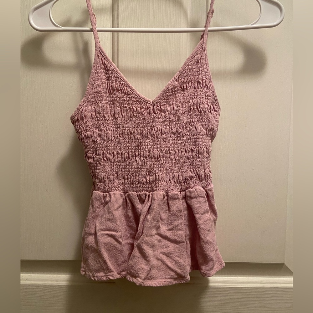 Pacsun Pink Ruffle Tank Top